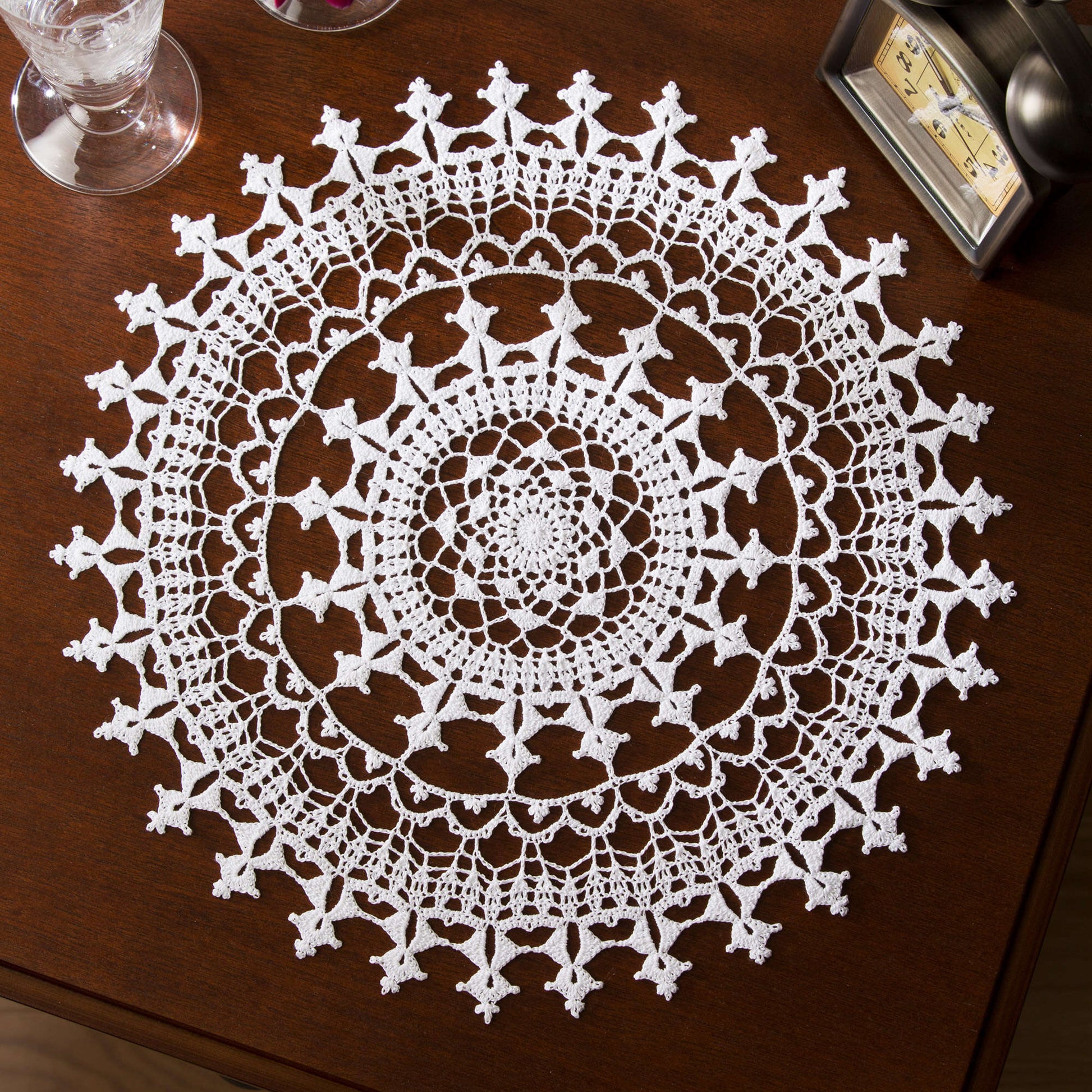 Aunt Lydia's Affinity Doily Crochet Kitchen Décor made in Aunt Lydia's Classic Crochet Thread yarn