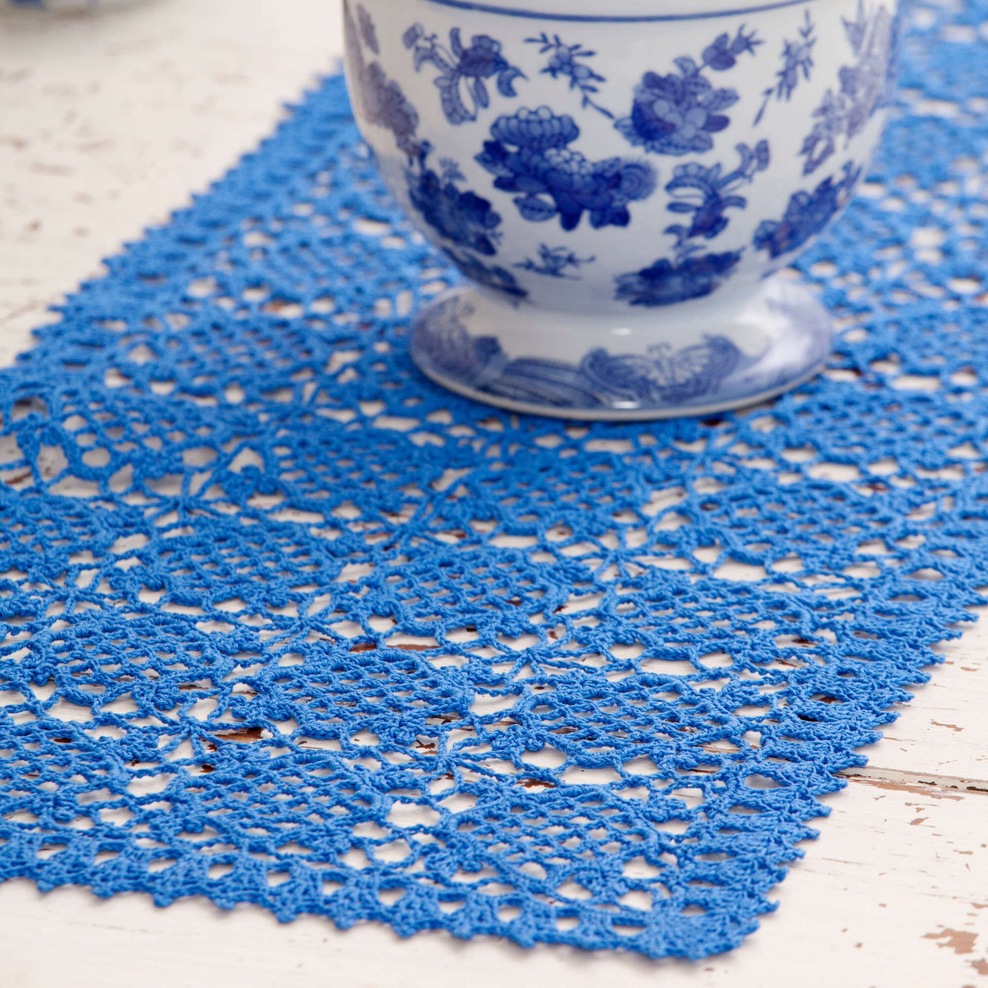 Free Aunt Lydia's Sweet Clover Table Runner Crochet Pattern | Yarnspirations free-aunt-lydia-s-sweet-clover-table-runner-crochet-pattern-yarnspirations