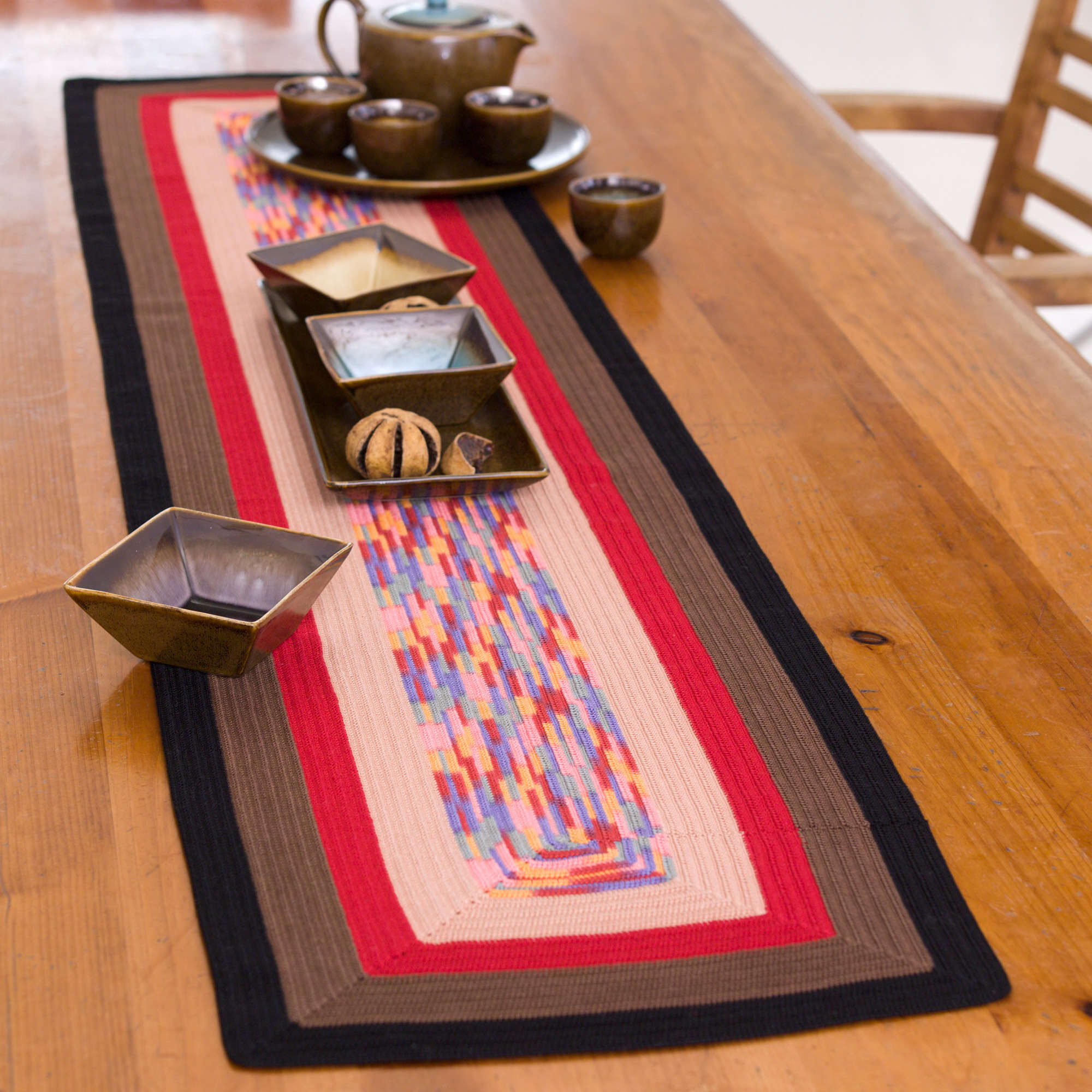Free Easy Aunt Lydia's Square on Square Table Runner Crochet Pattern ...