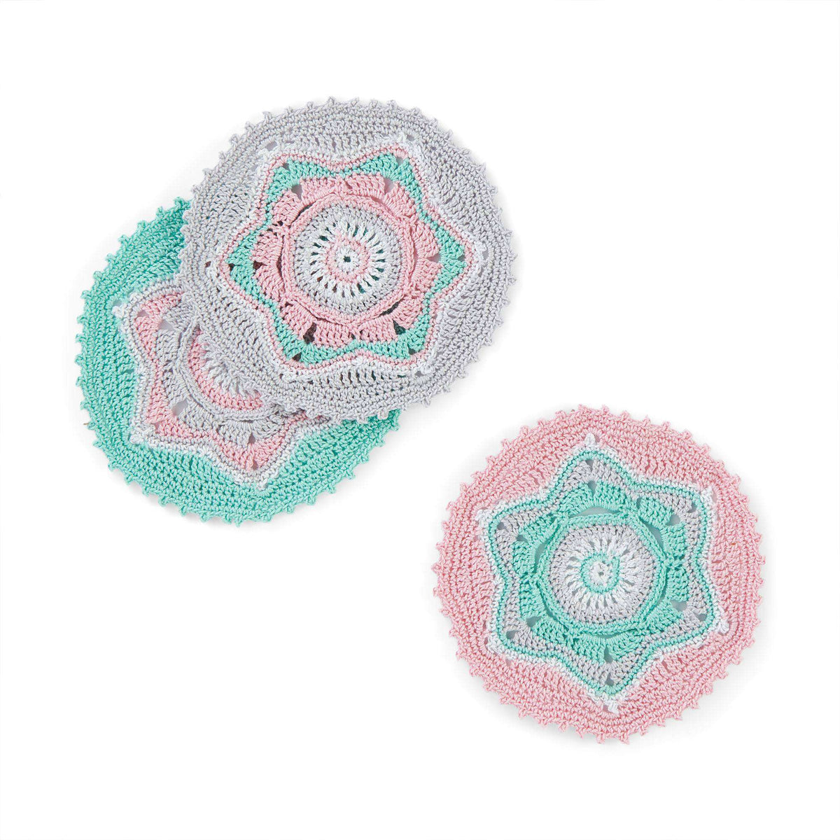 Crochet Coaster made in Aunt Lydia's Classic Crochet yarn