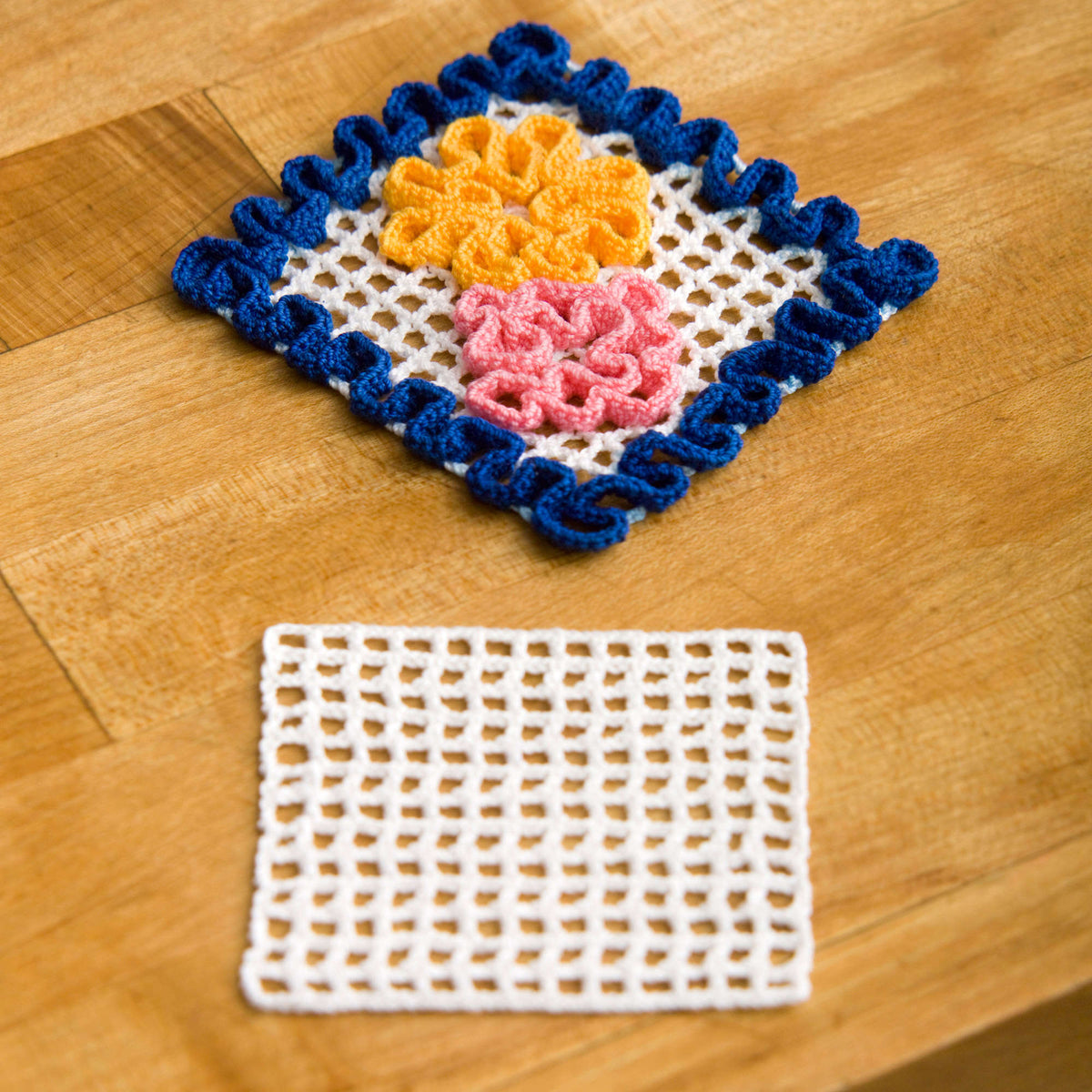 Crochet Coaster made in Aunt Lydia's Classic Crochet Thread yarn