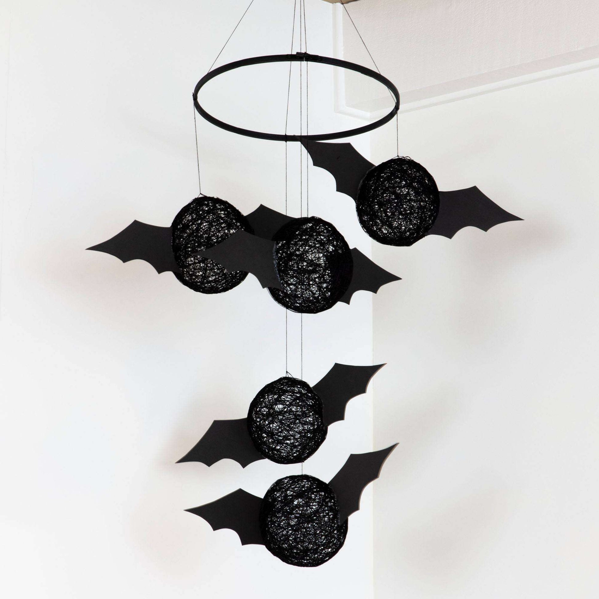 Aunt Lydia's Bat Mobile Craft Accessory made in Aunt Lydia's Classic Crochet Thread yarn