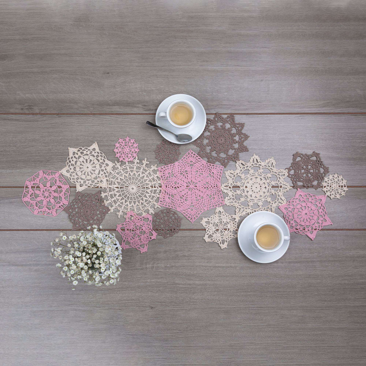 Crochet Table Runner made in Aunt Lydia's Classic Crochet Thread yarn