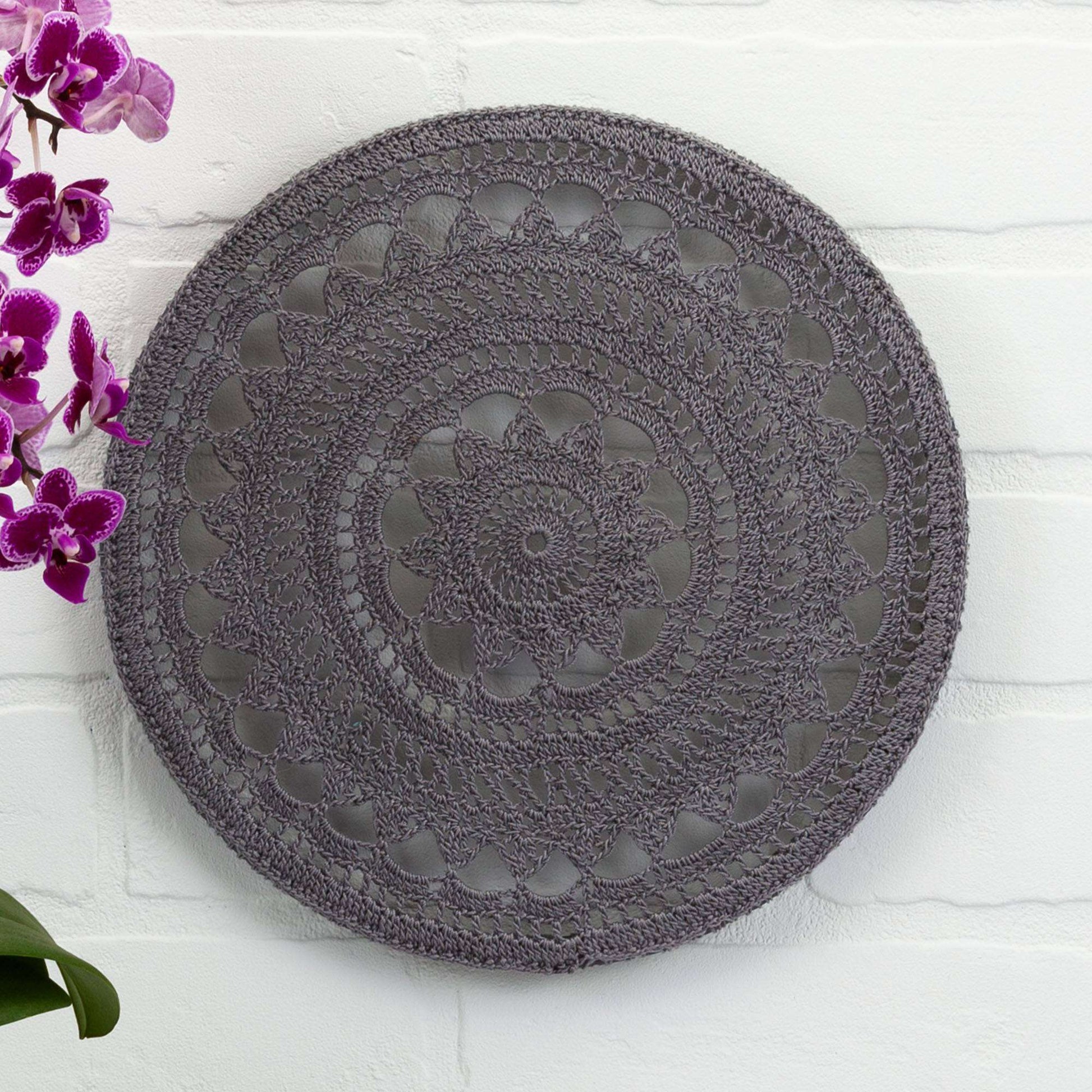 Free Aunt Crochet Lydia's Gray Stone Mandala Pattern