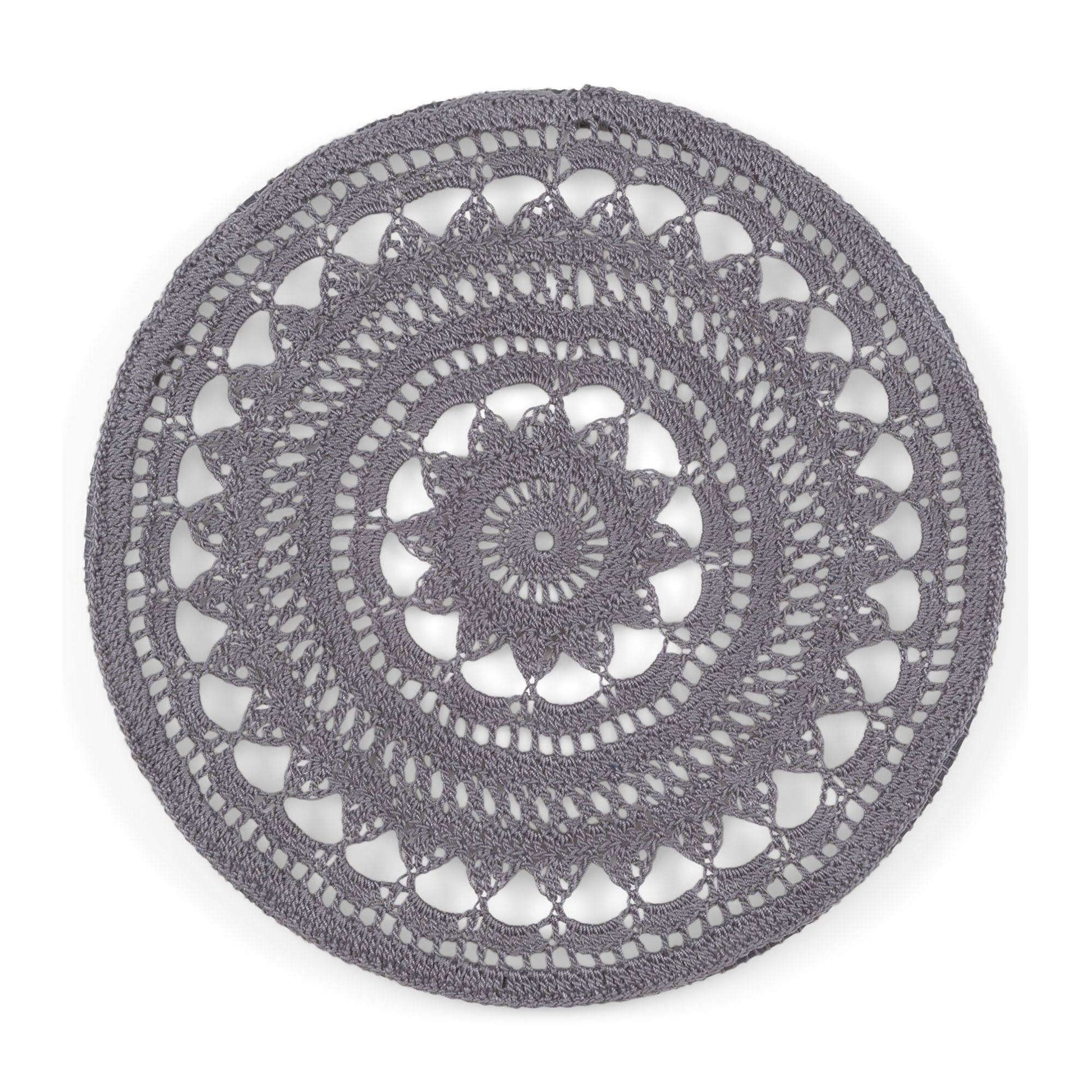 Free Aunt Crochet Lydia's Gray Stone Mandala Pattern