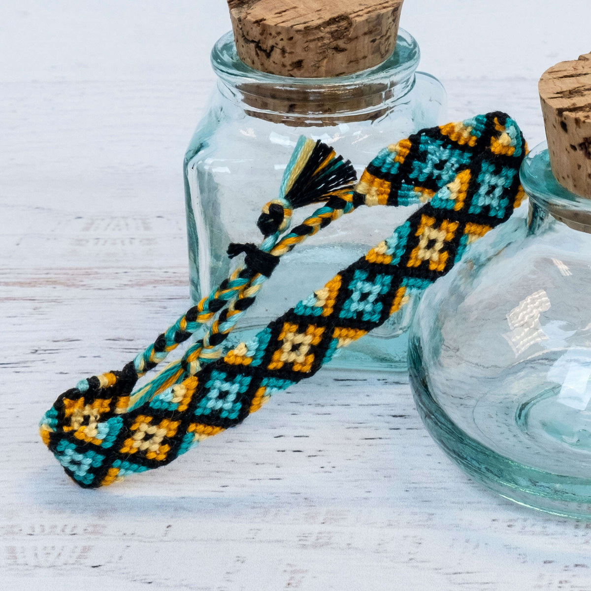 Embroidery Jewelry made in Anchor Embroidery Floss Spools yarn