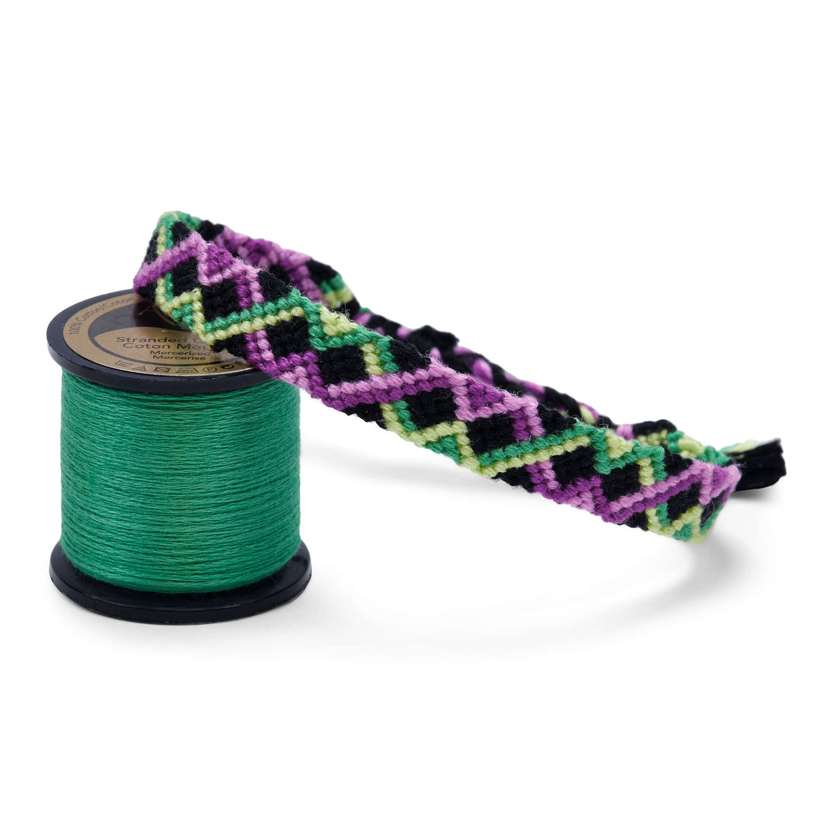 Embroidery Jewelry made in Anchor Embroidery Floss Spools yarn