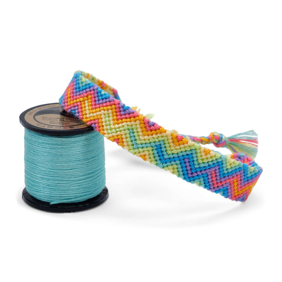 Embroidery Jewelry made in Anchor Embroidery Floss Spools yarn