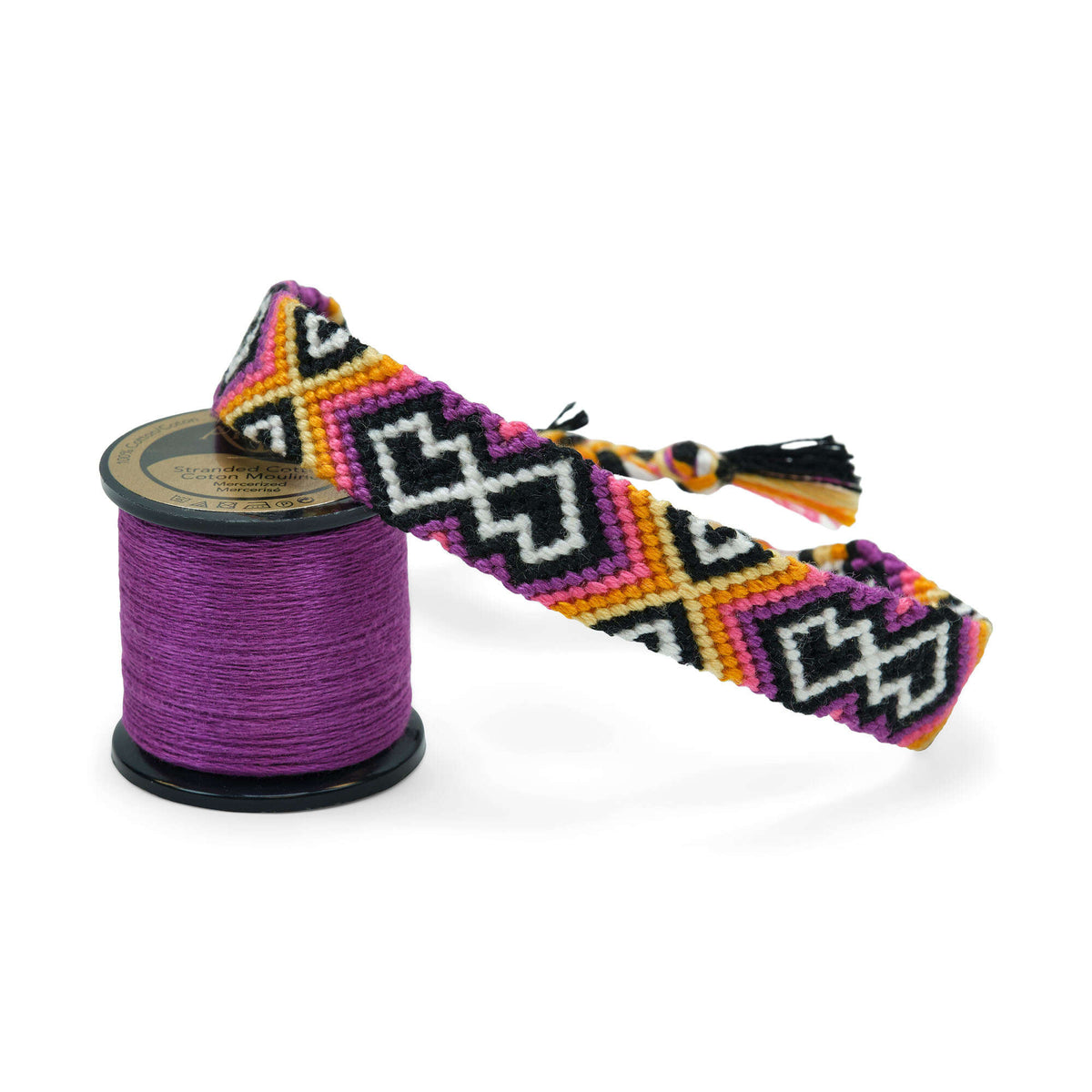 Embroidery Jewelry made in Anchor Embroidery Floss Spools yarn