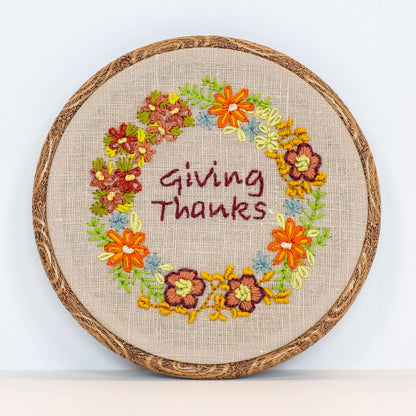 Anchor Giving Thanks Embroidery Design Embroidery Design made in Anchor Embroidery Floss Spools yarn