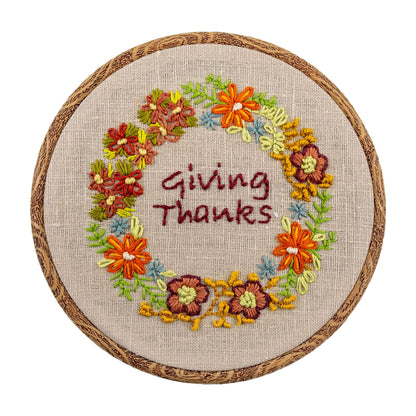 Anchor Giving Thanks Embroidery Design Embroidery Design made in Anchor Embroidery Floss Spools yarn