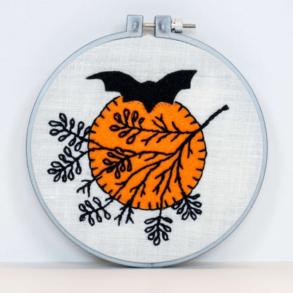 Anchor Halloween Moon Embroidery Design Embroidery Design made in Anchor Embroidery Floss Spools yarn