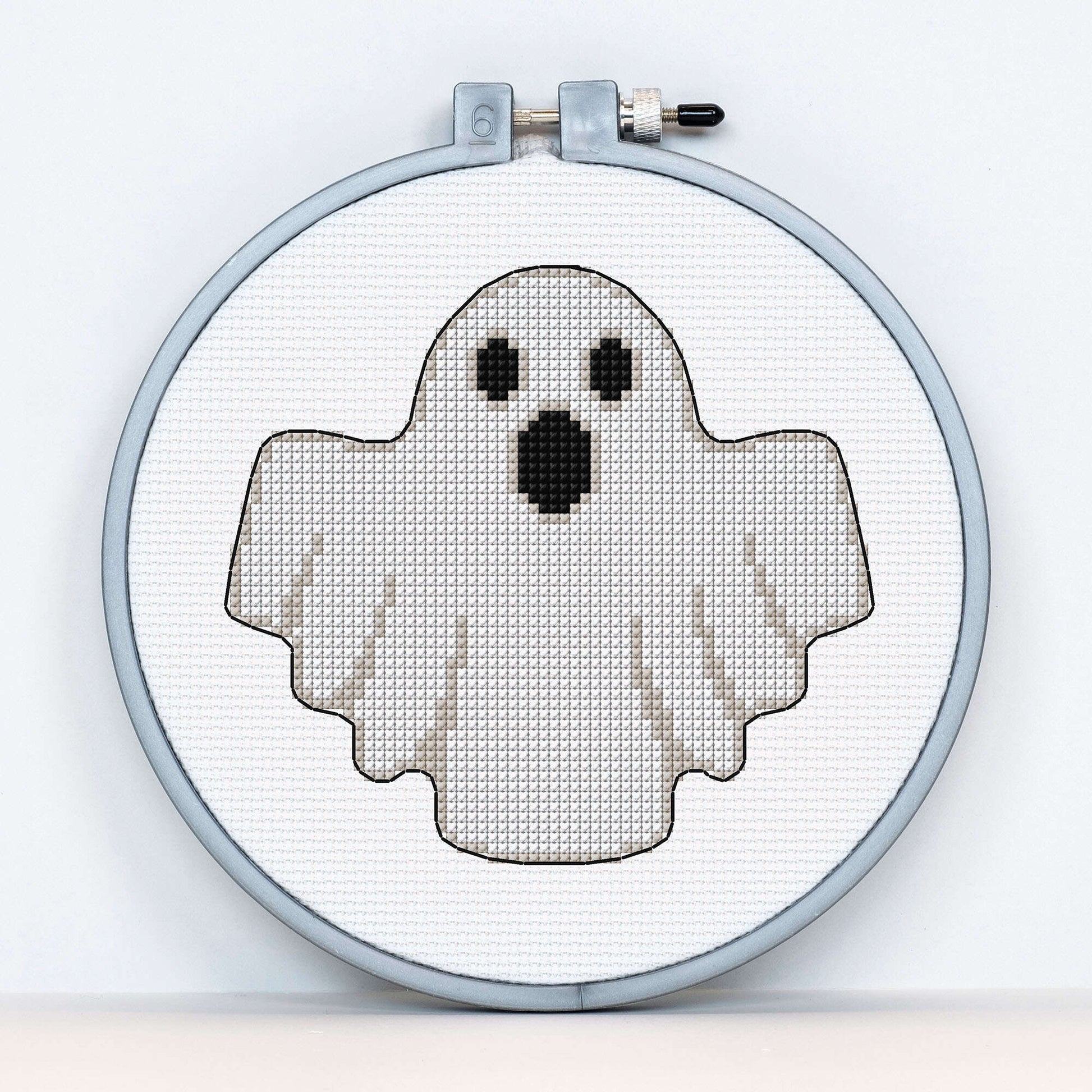 Free Easy Anchor Halloween Ghost Cross Stitch Embroidery Pattern ...