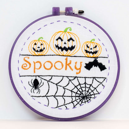 Anchor Spooky Halloween Embroidery Design Embroidery Design made in Anchor Embroidery Floss Spools yarn