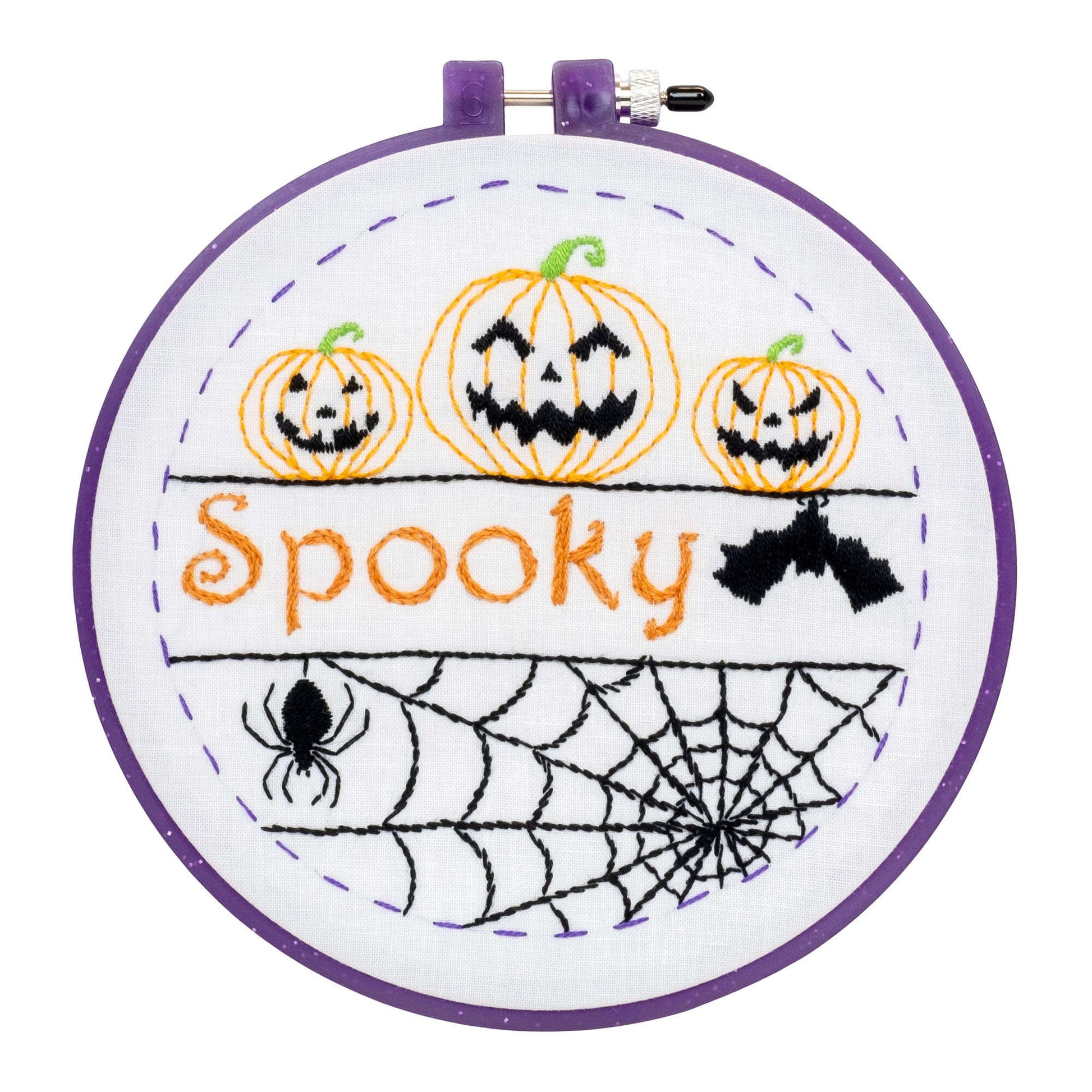 Free Anchor Spooky Halloween Embroidery Design Pattern