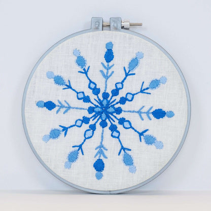 Anchor Blue Snowflake Embroidery Design Embroidery Design made in Anchor Embroidery Floss Spools yarn