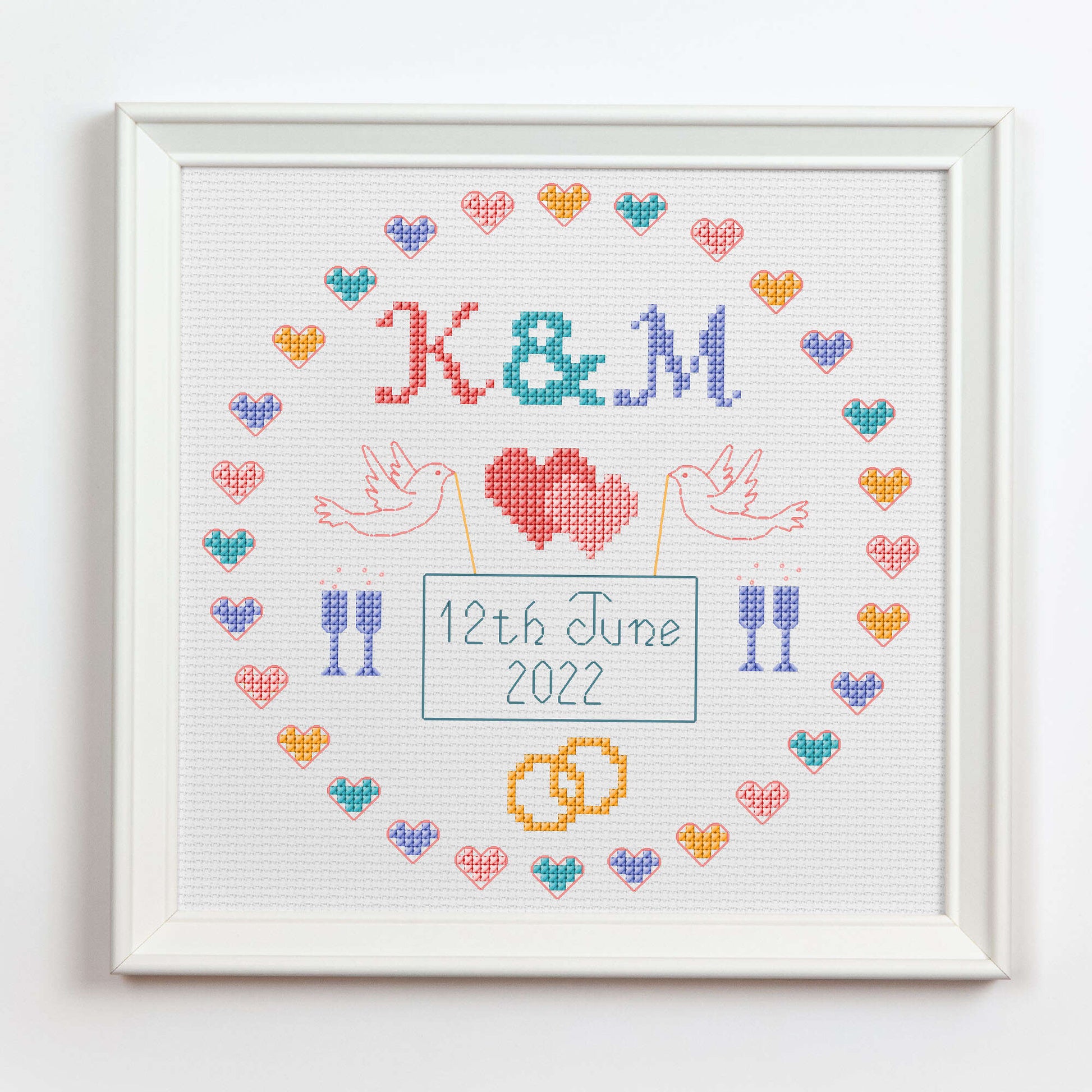 free-easy-anchor-wedding-date-cross-stitch-design-embroidery-pattern-yarnspirations for Downloadable Printable Wedding Cross Stitch Patterns Free Free Easy Anchor Wedding Date Cross Stitch Design Embroidery Pattern | Yarnspirations for Downloadable Printable Wedding Cross Stitch Patterns Free