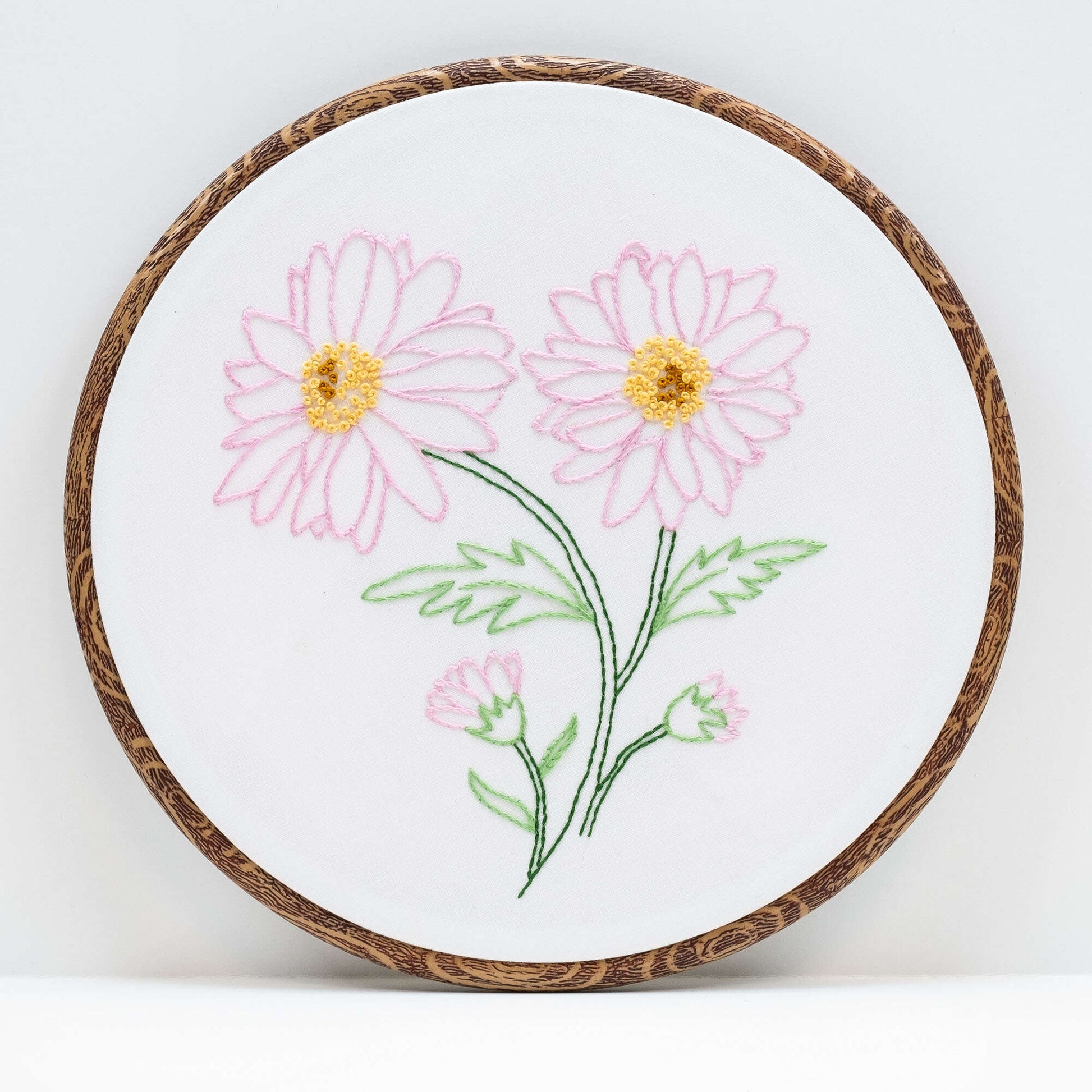 Free Anchor Flower Sketch Embroidery Design Pattern