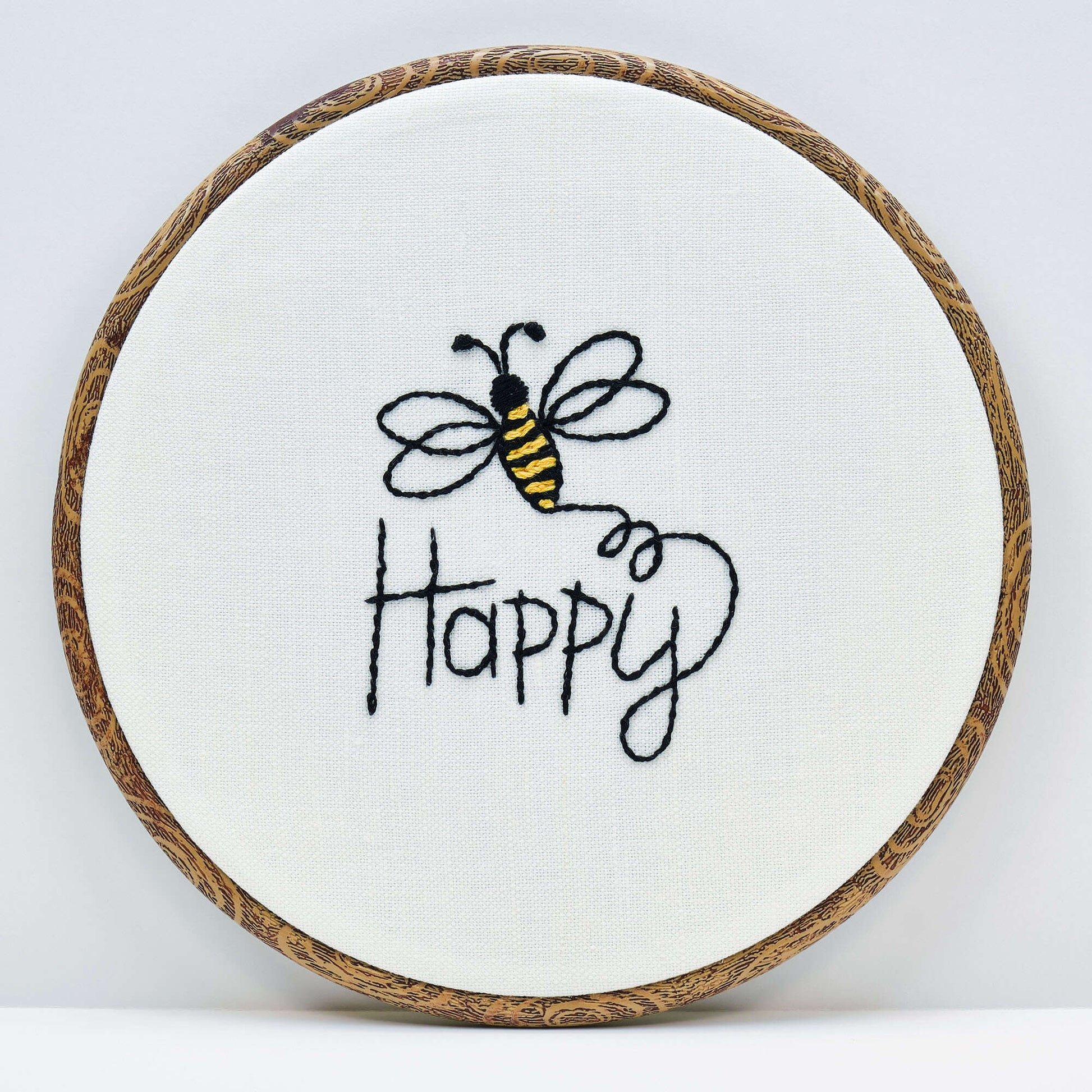 Free Anchor Bee Happy Hand Embroidery Pattern | Yarnspirations free-anchor-bee-happy-hand-embroidery-pattern-yarnspirations