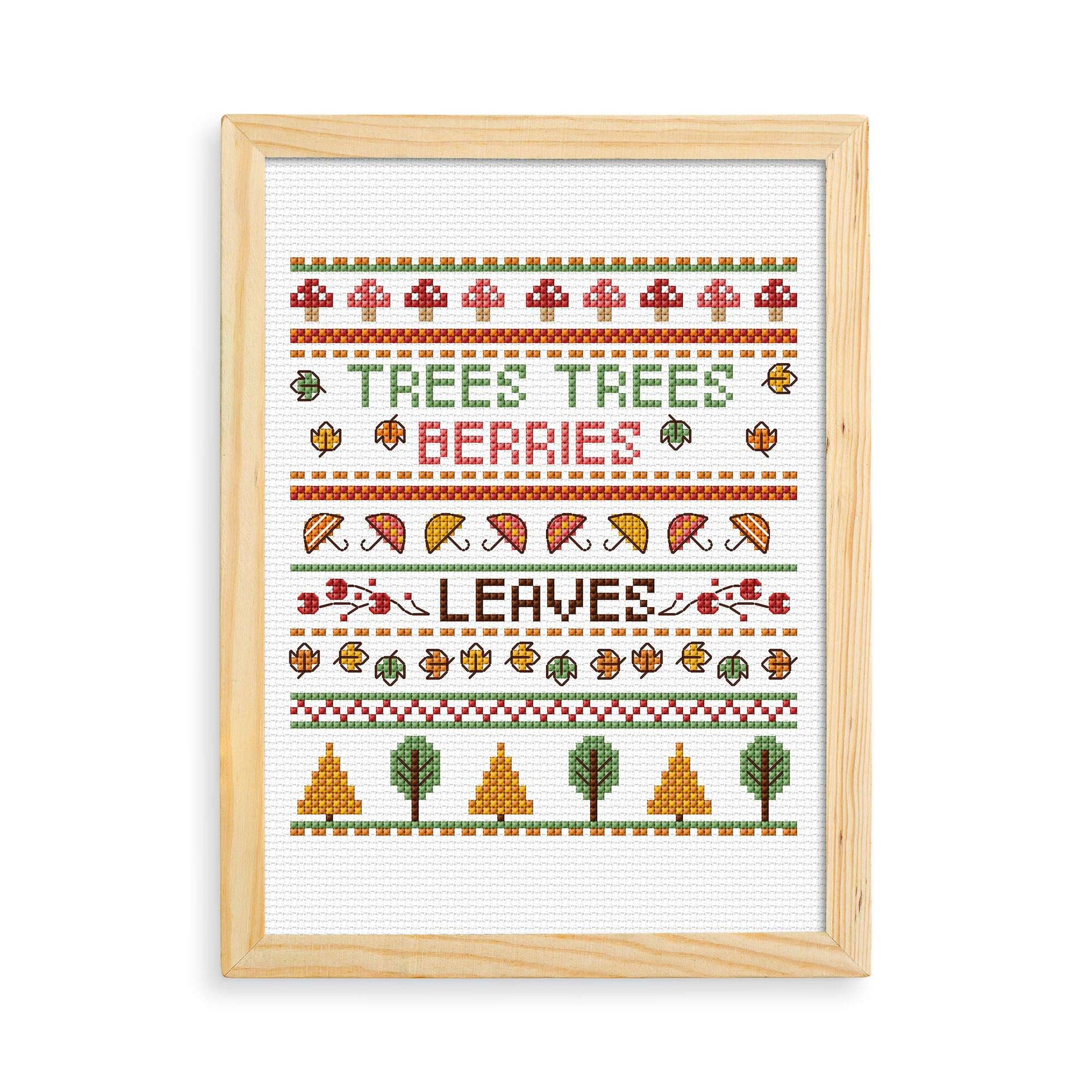 Anchor Fall Sampler Cross Stitch Design | Yarnspirations