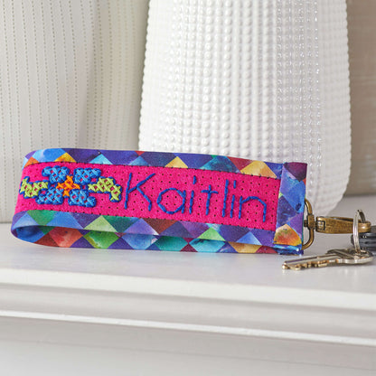 Anchor Craft Personalized Key Fob Craft Accessory made in Anchor Stitchable Felt yarn