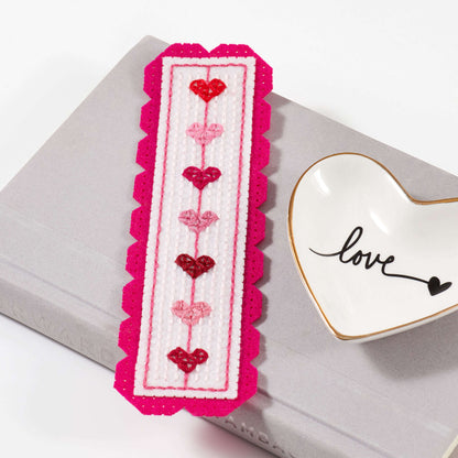 Anchor Craft a Place In My Heart Bookmark Craft Accessory made in Anchor Stitchable Felt yarn
