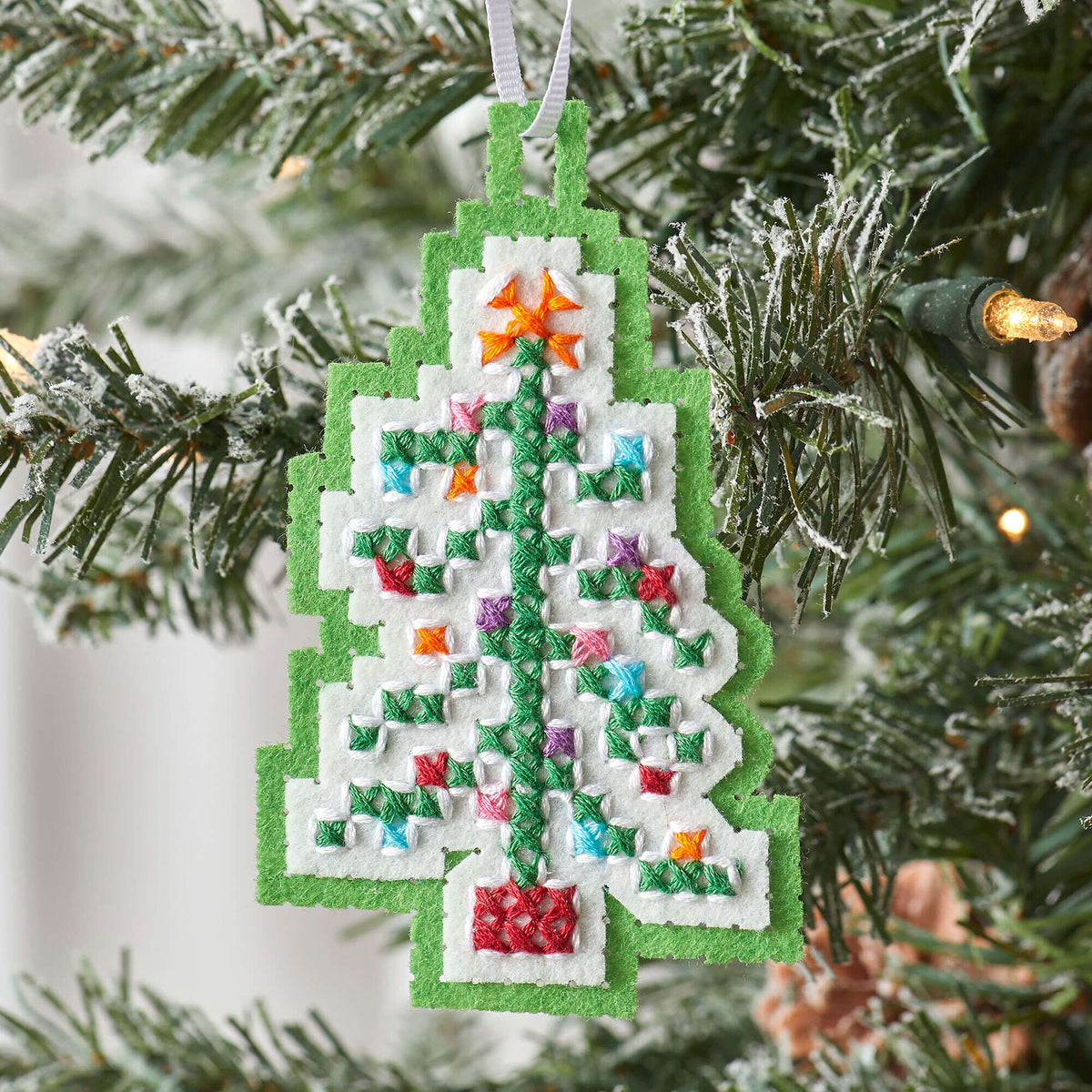 Craft Ornament made in Anchor Stitchable Felt yarn
