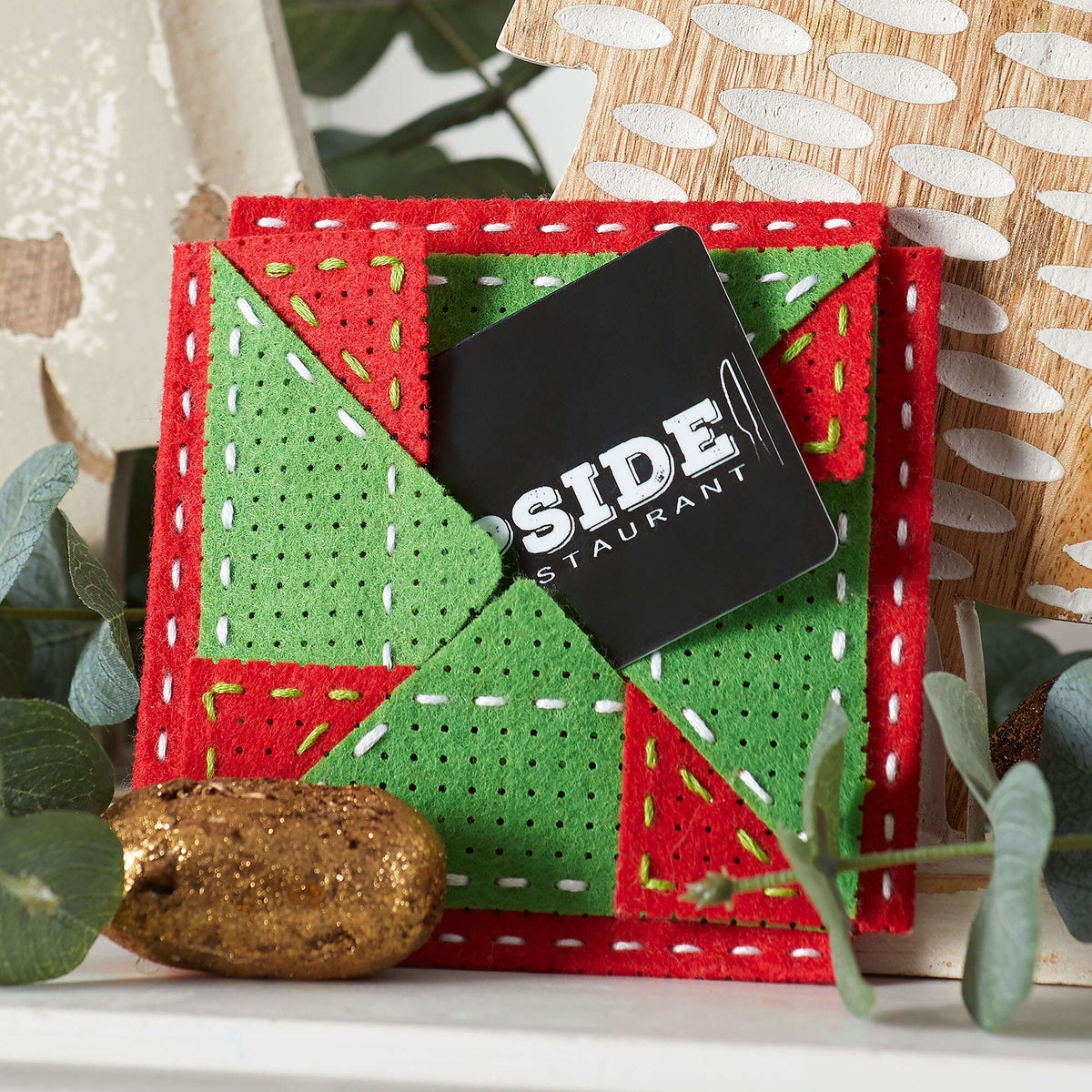 Craft Gift Wrapping made in Anchor Stitchable Felt yarn