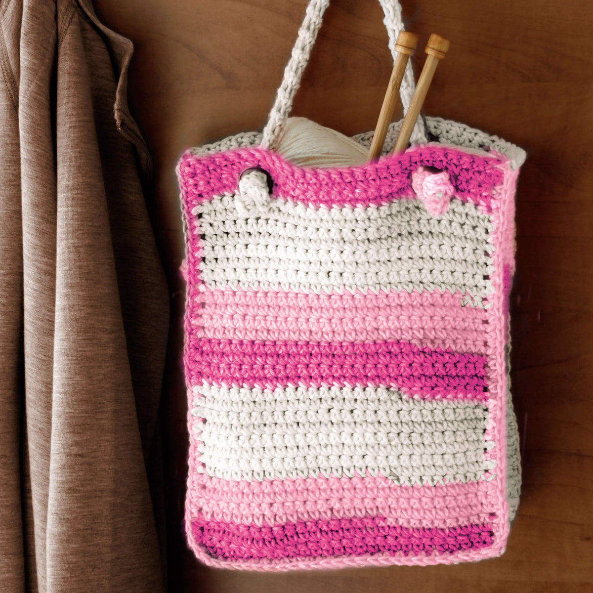 Crochet Bag made in Bernat Handicrafter Cotton yarn