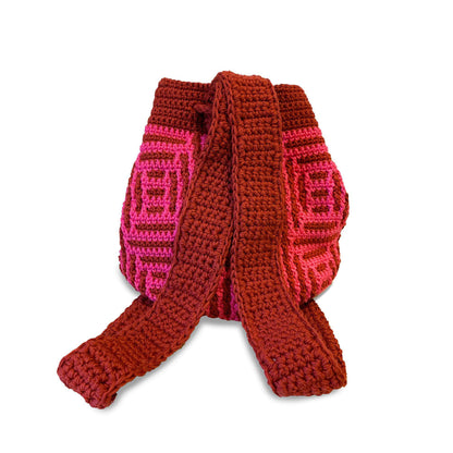 Bernat Crochet Diamond Days Bag Crochet Bag made in Bernat Softee Cotton yarn