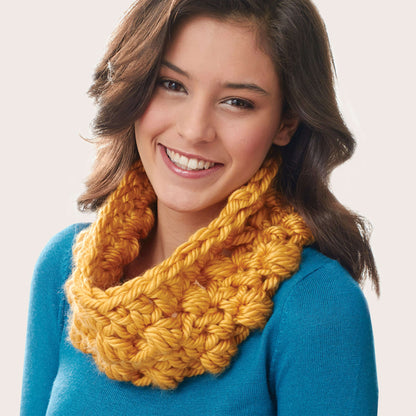 Bernat Crochet Colossal Cowl Crochet Cowl made in Bernat Mega Bulky yarn