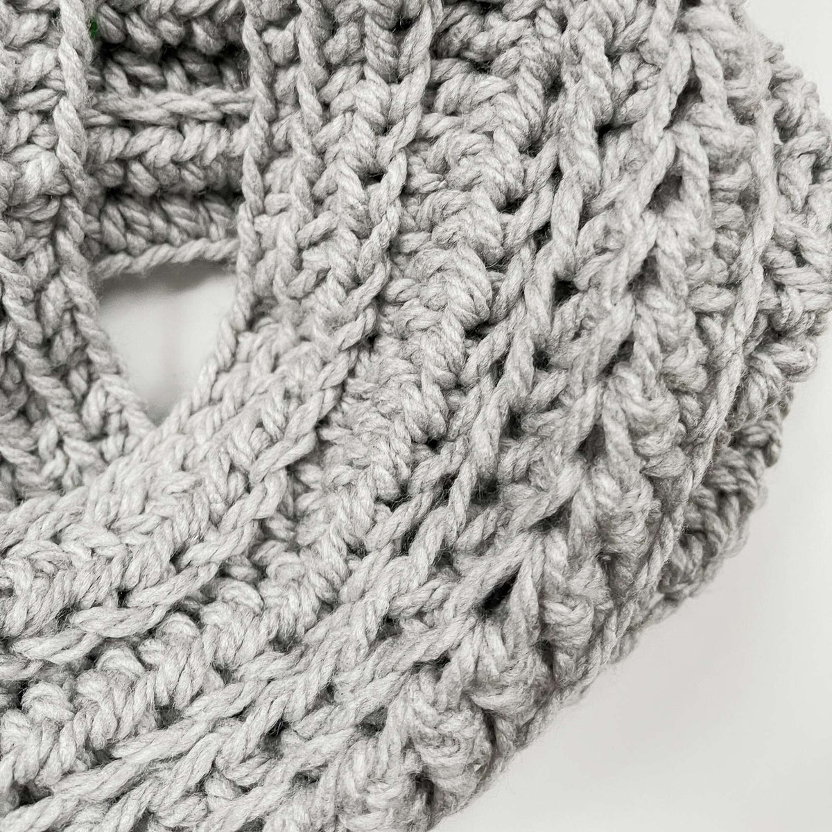 Crochet Cowl made in Bernat Softee Chunky yarn