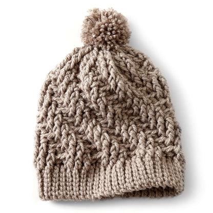 Bernat Stepping Texture Hat Crochet Hat made in Bernat Softee Chunky yarn