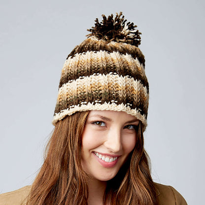 Bernat Crochet Tunisian Ribbed Hat Single Size