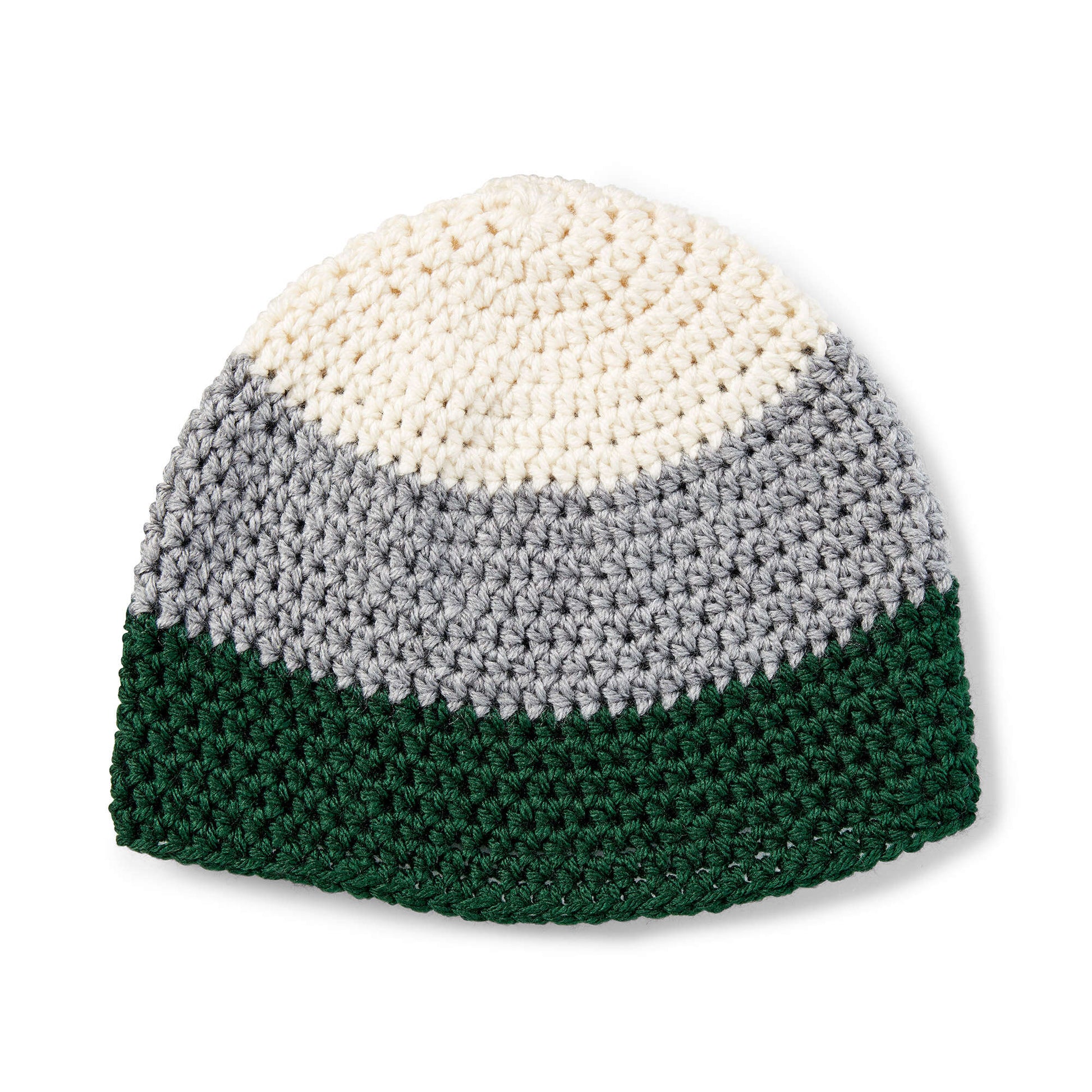 Free Bernat Bold Stripe Crochet Hat Pattern
