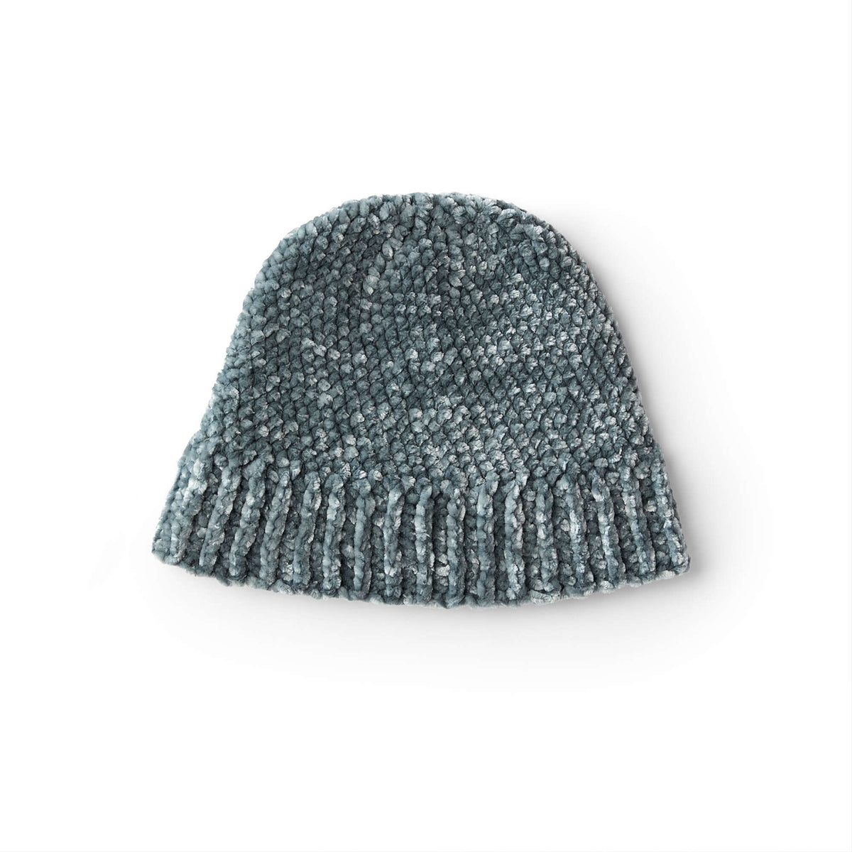 Crochet Hat made in Bernat Velvet yarn