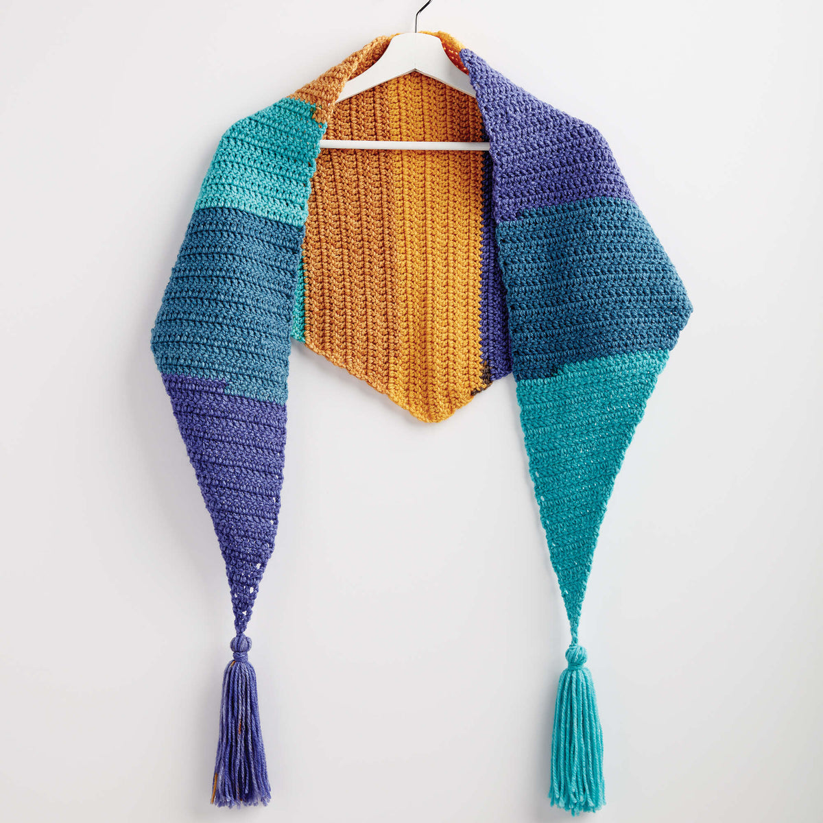 Crochet Scarf made in Bernat Pop! yarn