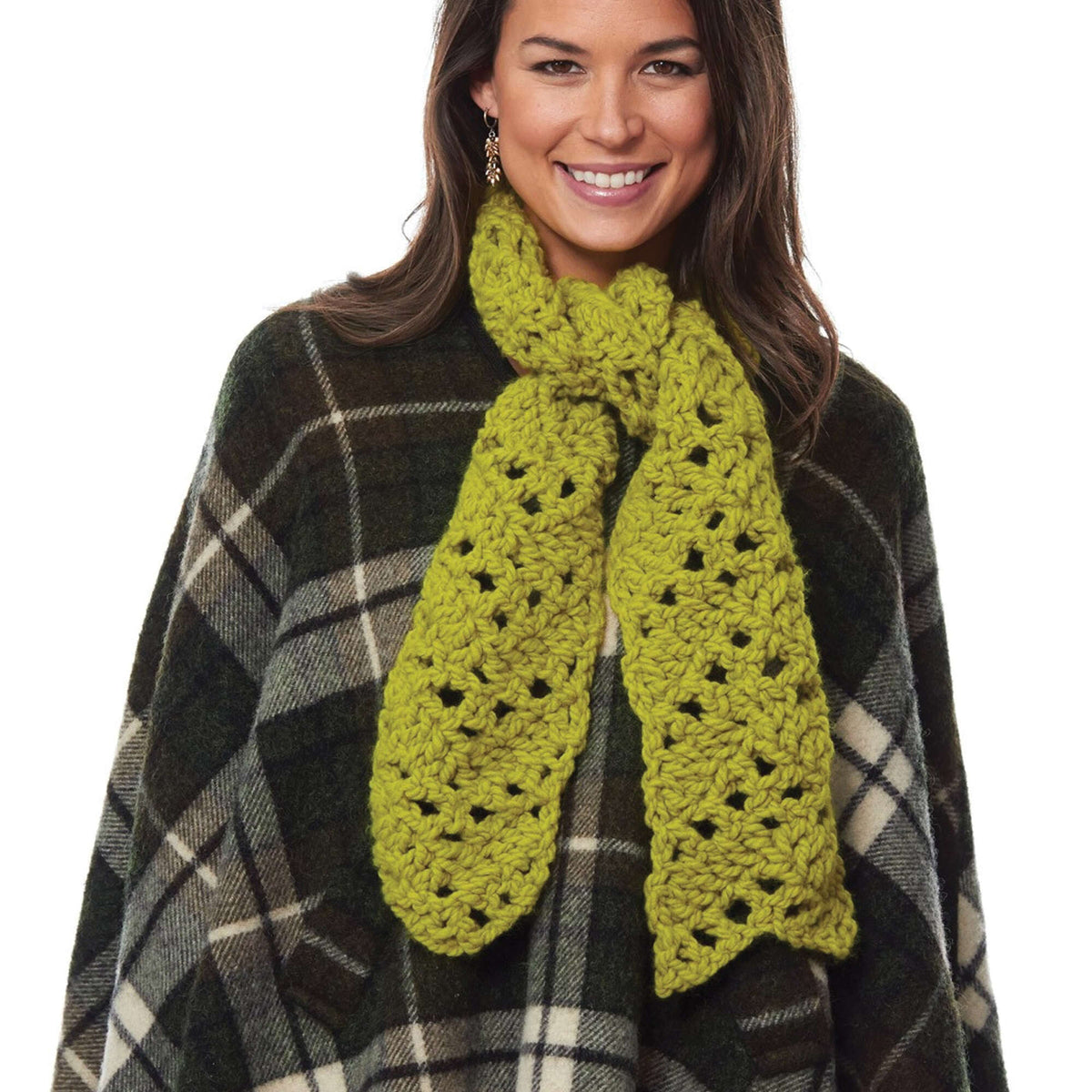 Crochet Scarf made in Bernat Wool-Up Bulky yarn