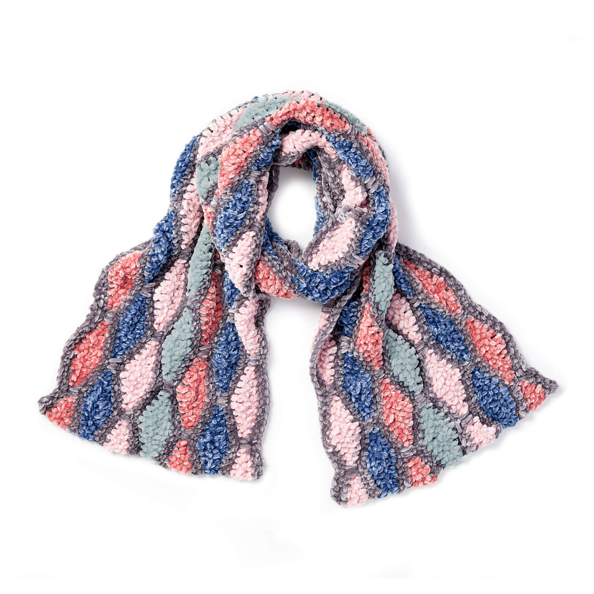 diamond scarf crochet pattern