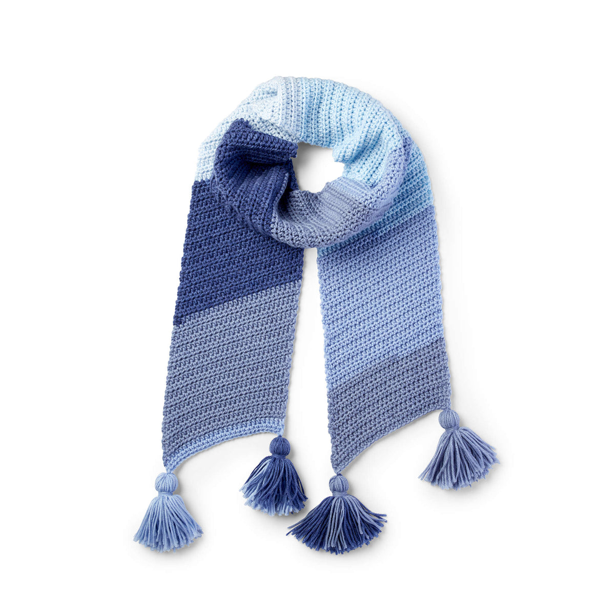 Crochet Scarf made in Bernat Pop! yarn