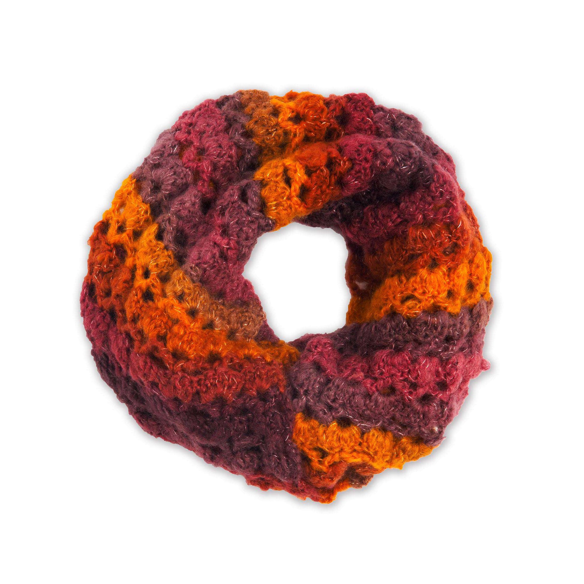 Free Bernat Lofty Crochet Infinity Scarf Pattern