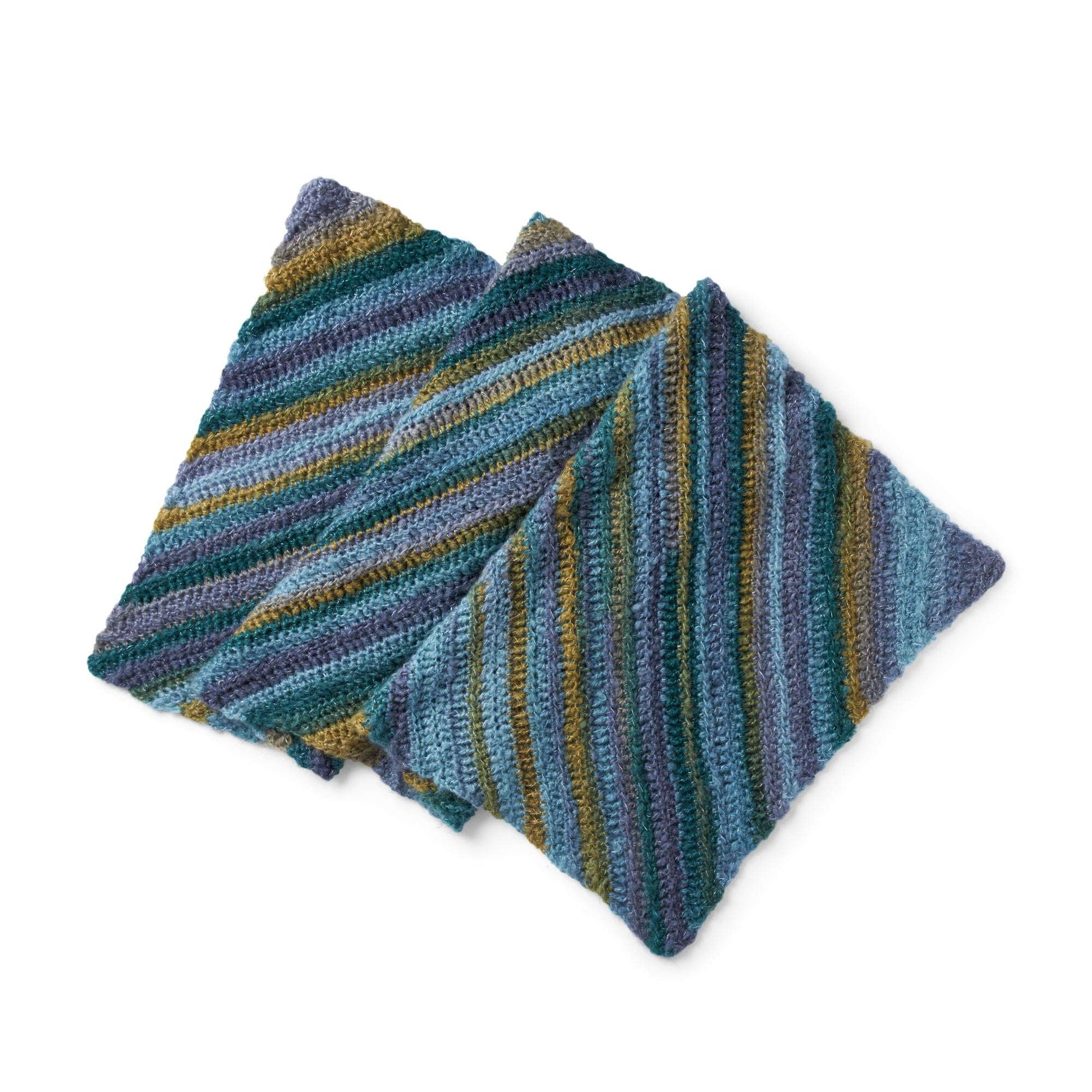 Free Bernat Shifting Colors Crochet Shawl Pattern