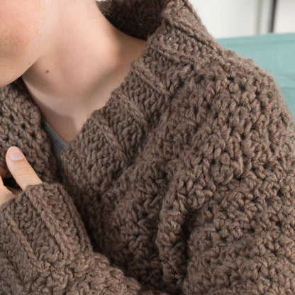 Bernat Slouchy Crochet Cardigan XS/S