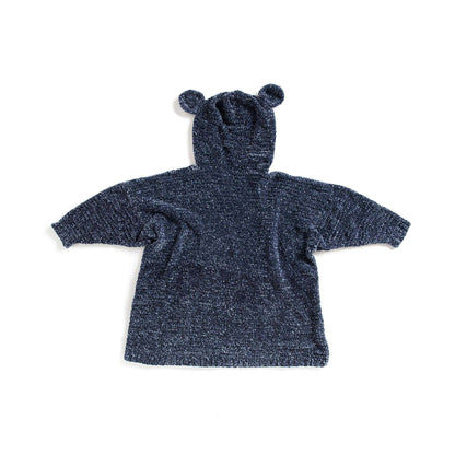 Bernat Beary Velvet Crochet Blanket Hoodie XS/XL