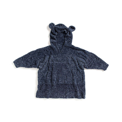 Bernat Beary Velvet Crochet Blanket Hoodie XS/XL
