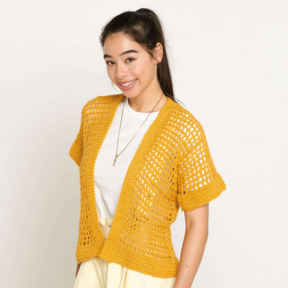 Bernat We Mesh Well Crochet Cardigan 2/3 XL