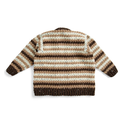 Bernat Let’S Stripe Crochet Cardigan 2/3 XL