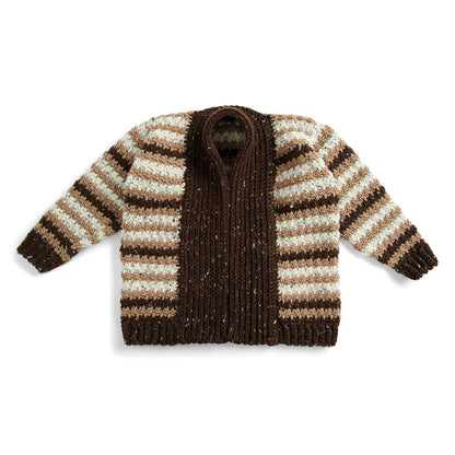 Bernat Let’S Stripe Crochet Cardigan 2/3 XL