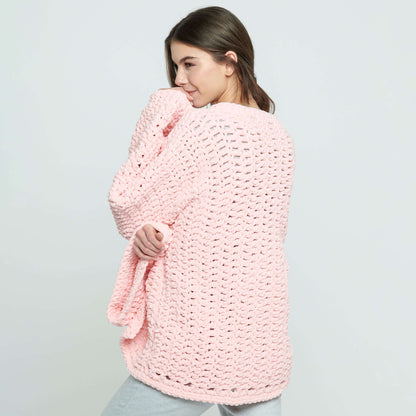 Bernat Cozy Oversized Crochet Cardigan L