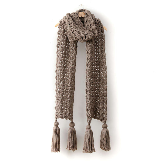 Crochet Scarf made in Bernat Softee Chunky yarn